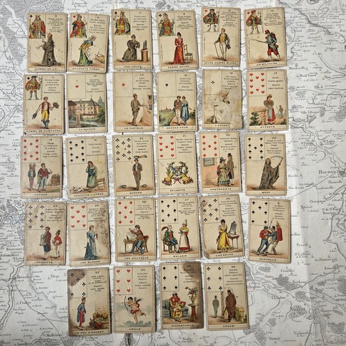 Jeu cartes jouer - a, ancien
