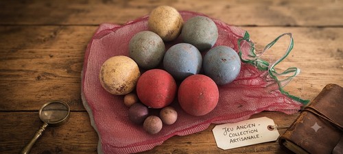 Jeu boules ancien bois - jeu,